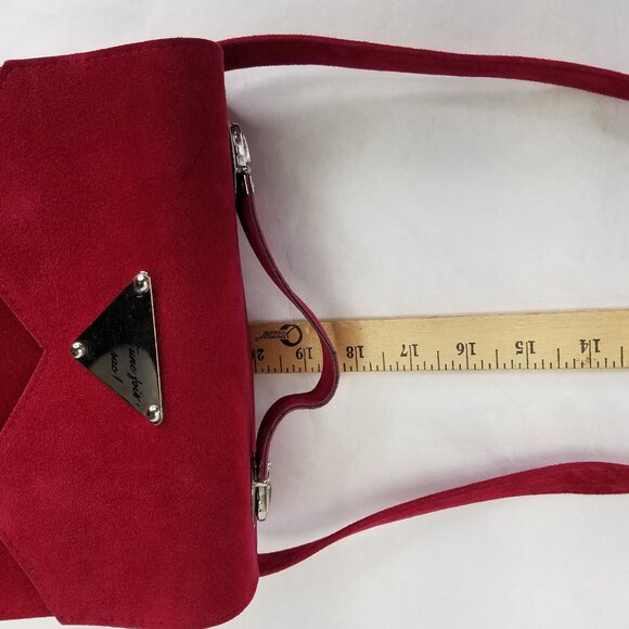 Once Upon A Time ... a Bag Crossbody Purse Faux Suede Purse Small Handbag France - Picture 14 of 14